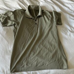 LULULEMON Men's Olive Green Polo Shirt